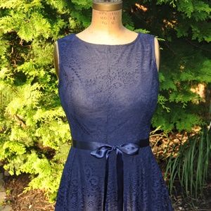 Navy Lace Dress